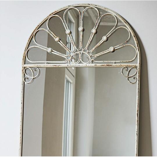diszes vintage allo tukor diszes vintage shabby chic provence feher antikolt regies nappali gardrob villa kastely nagymeretu.jpg